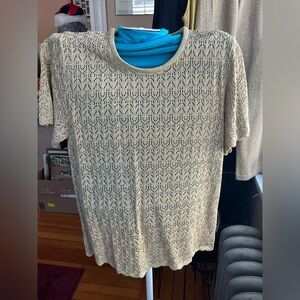 Vintage Theo Miles Gold Short Sleeve Women’s Top